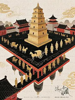 国风绘卷·放西安大雁塔遇上秦朝兵马俑 - 小红书