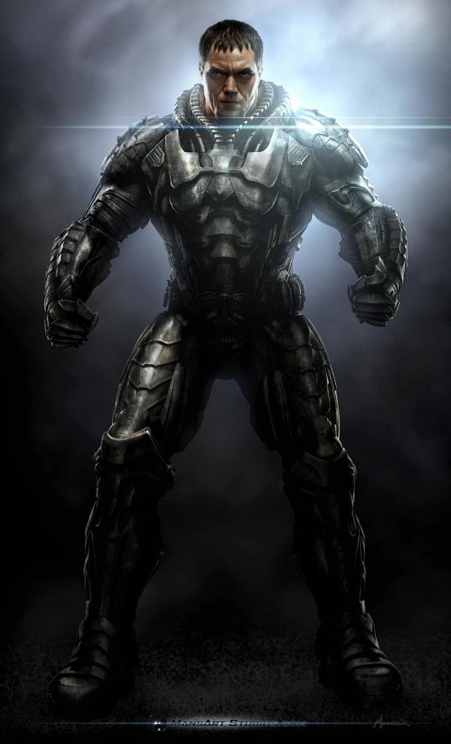 超人钢铁之躯氪星武士概念图