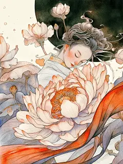 《入梦》|国潮&amp;国风插画|传统服饰文化