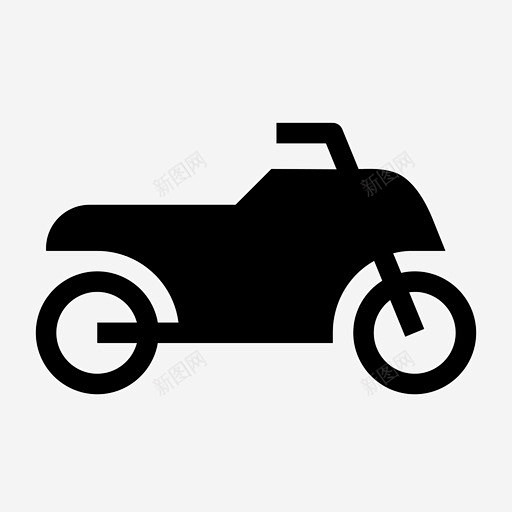 摩托车交通工具越野车图标 icon 标识...