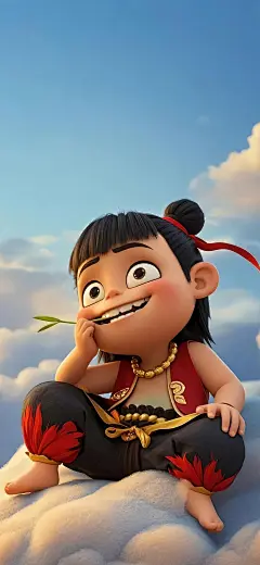 热火当天 哪吒壁纸