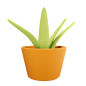 Plant pot 3D Illustration