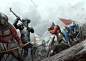 Battle Of Agincourt - Details & Progress Shots, Darren Tan : I had a very rewarding experience working on this piece as I got the opportunity to work with a renown expert on the Battle of Agincourt, Tobias Capwell. I'm a big medieval history buff and