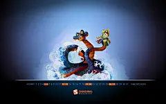 2013年1月份月历壁纸42430_卡通插画类_月历壁纸_图库壁纸_联盟素材