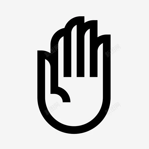 手手掌高五图标 标志 UI图标 设计图片 免费下载 页面网页 平面电商 创意素材-花瓣网