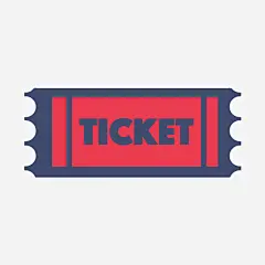 红色创意电影票元素矢量图高清素材 创意 卡通插画 商务 字母 扁平化 方形 电影票 红色 英文 矢量图 免抠png 设计图片 免费下载