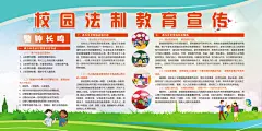校园法制法治宣传展板海报