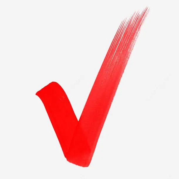 手绘红色对勾png免抠素材_新图网ixintu.com-花瓣网