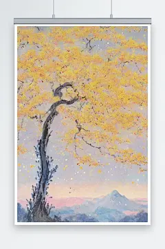 唯美大气浪漫温柔新中式国风插画装饰画