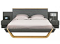 WOODEN DOUBLE BED SHANNON COLLECTION BY GAUTIER FRANCE