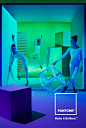 PANTONE Make it brilliant Brand Campaign : This campaign direction tells the story of “creating with color” through experimentation and articulating dimensionality for each of the three areas of Pantone’s core products. How space is activated and engaged 