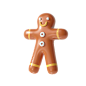 Gingerbread Man 3D Illustration