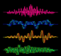38款音乐声波线条立体声音波形均衡器曲线音量显示背景AI矢量设计素材 (7) 