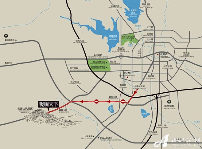 观澜天下区位交通图-观澜天下图片相册-合...