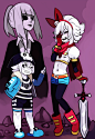 Tags: Anime, Hopebiscuit, Undertale, W.D. Gaster, Papyrus, Sans, Make Up#传说之下 Undertale#