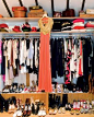 A glimpse inside fashion designer Alice Temperley's closet in her Notting Hill loft #closet #organization #wardrobe