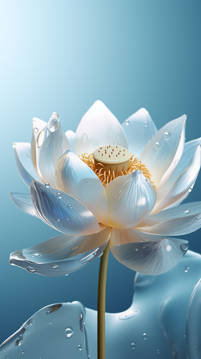 transparent lotus, g...