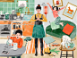 Folio illustration agency, London, UK | Bodil Jane - Food, Recipes, Animals, Fashion, Interiors, Plants, Packaging, Maps - Illustrator