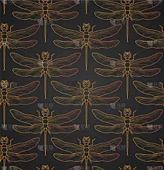 蜻蜓,式样,华丽的,浪漫,图像,壁纸,装饰物,昆虫,装饰,复古