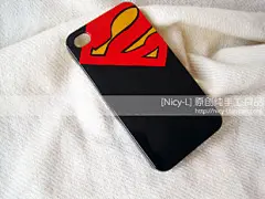 #DIY# #手工#独家原创纯手绘 超人标志潮个性手机壳