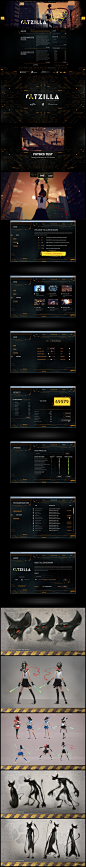 #欧美# #机械# CATZILLA PC Benchmark software 但是做成了类似游戏的感觉