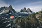 Mountain Huts and Churches in the Dolomites - Italy : Mountain huts, churches and cabins provide safe refuge for walkers in the Dolomites. I am fascinated by the shelters they offer in this wild harsh environnement and the contrast they make with the wild