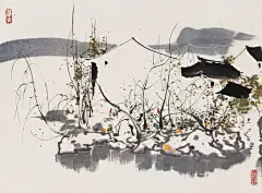 当代著名画家吴冠中作品赏 