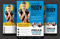 健身俱乐部促销活动广告海报模板A4信件尺寸可编辑设计素材下载 Fitness Flyer