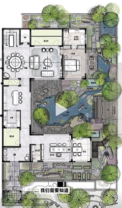 大漠判官16采集到别墅庭院平面图