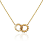 NEW! Pavé Diamond Interlocking Unity Necklace - Logan Hollowell Jewelry