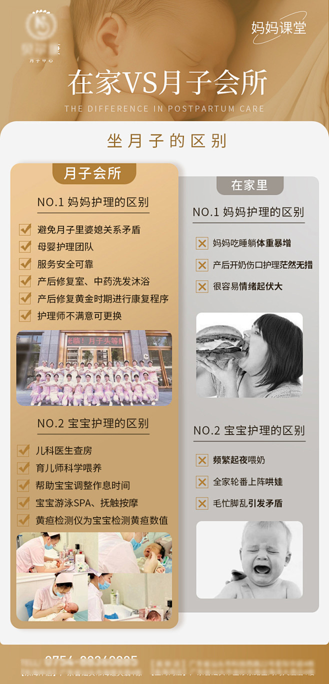 月子会所对比图