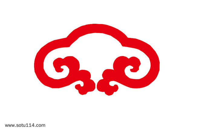 古代如意纹纹样底纹