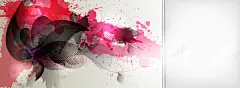 泼溅彩墨横幅高清素材 banner 中国风 唯美 抽象花朵 旗帜 条幅 横幅 泼墨 泼溅彩墨 海报banner 炫彩墨迹 白色 花卉 背景底图 背景 设计图片 免费下载 页面网页 平面电商 创意素材