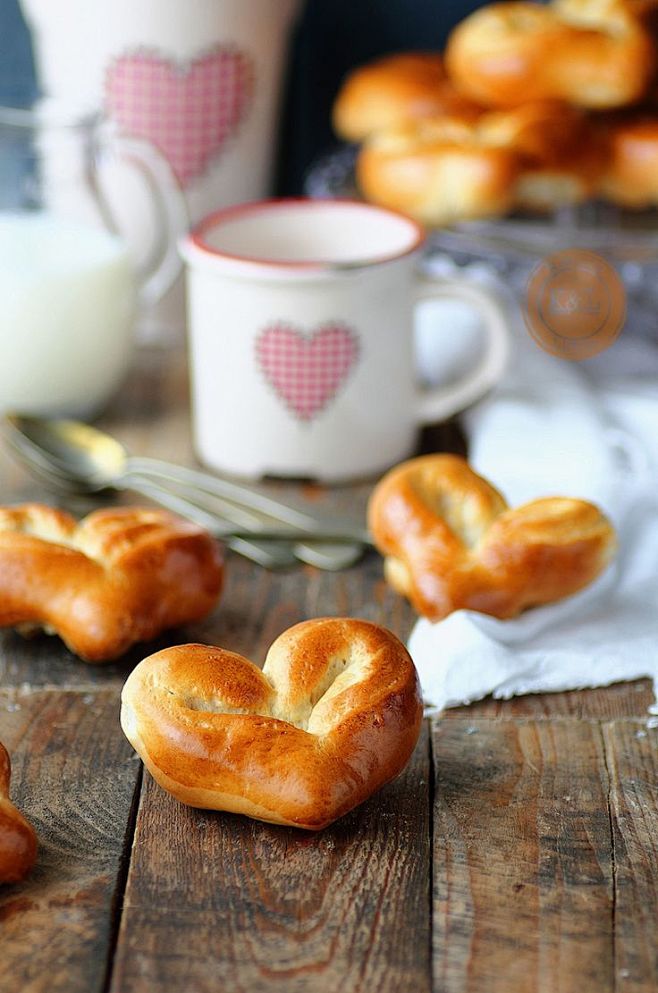 Milk bread hearts