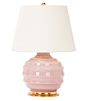 #luxelikes: Wide-Ribbed Ball Lamp in Shell Pink by Christopher Spitzmiller | http://www.luxesource.com | #luxemag #homedecor #christopherspitzmiller #interiordesignideas #lamps