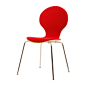 特价QM183N 宜家红色单人餐椅 欧式简约酒店现代靠背实木创意椅子-淘宝网
