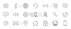 名片相关线路图标。
