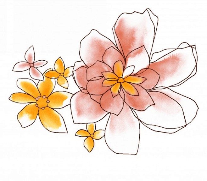 水墨花卉图片