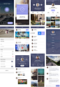 紫色系社交应用概念设计 - UI - sketch.im