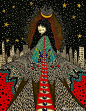 Daria Hlazatova是一位来自乌克兰的艺术家和精灵，精致的绘画作品灵感来自童话、戏剧。 ​​​​