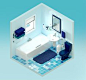 Isometric Bathroom