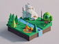 Low Poly Words: Forest game story environment nature unity3d blender3d polyperfect darkfejzr color 3d lowpoly illustration