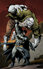 Batman vs Solomon Grundy, Sean Ellery : Batman vs Solomon Grundy <br/>pencils by David Finch and inks by Jimmy Reyes<br/>Jimmy was nice enough to send me his highres inks to have a shot at <br/>It's been over a year since I last  coloure