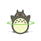 Funny Animated Gifs of Totoro Making Fitness