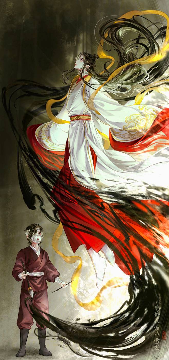 太子悦神·天官赐福/花怜 cr：拾忆Eleven_
