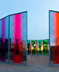 olafur eliasson colorful pavilion at des moines art center designboom