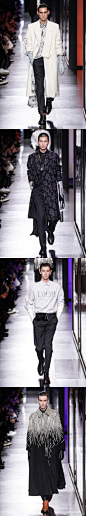 bangzcollection超话 DIOR MEN Winter 2020 ｜ 今晚于巴黎发布的 DIOR 男装冬季系列，灵感来自造型师，艺术家 Judy Blame。潇洒、飘逸又时髦无比，Kim Jones 再次将正装把玩出诸多花样。点缀其上的胸针、印花和华丽细节，都是他对 Judy Blame 的致意。最有趣的是贯穿整场的长手套，优雅极了！ ​​​​