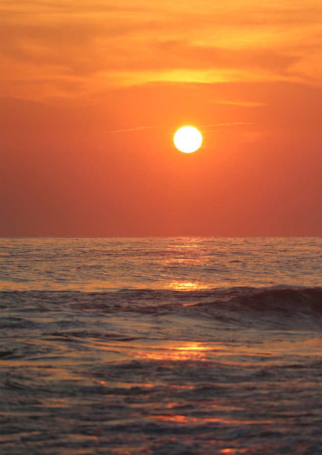 夕阳与海的美好