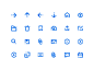 Blocky free icon set