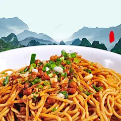 炒面背景中国美食中国风海报 设计图片 免费下载 页面网页 平面电商 创意素材